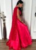 Pink Embroidered Lehenga Choli In Satin
