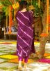 Purple Readymade Digital Printed Cotton Kurta Set