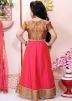 Shop Pink Readymade Kids Lehenga Choli With Dupatta Online Shopping