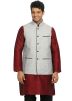 Readymade Grey Linen Nehru Jacket