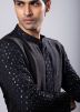 Black Embroidered Readymade Kurta Pajama