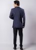 Blue Embroidered Bandhgala Jodhpuri Suit