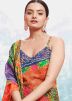 Multicolored Bandhej Print Georgette Readymade Suit