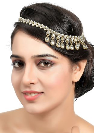 Stone Studded Passa In White