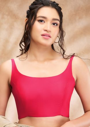 Pink Color Art Silk Saree Blouse 