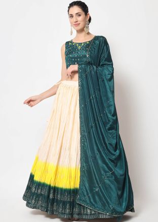 Multicolor Sequins Embellished Lehenga Choli 
