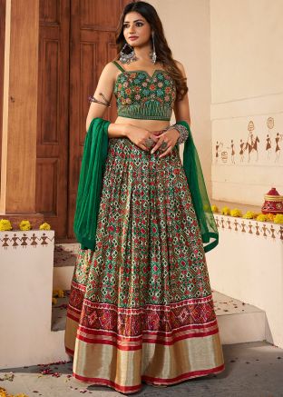 Multicolor Lehenga Choli In Printed Work