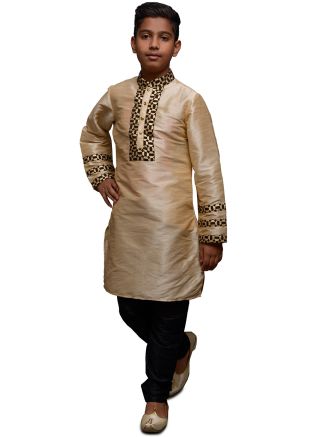 Golden Kids Readymade Patch Work Kurta & Pajama