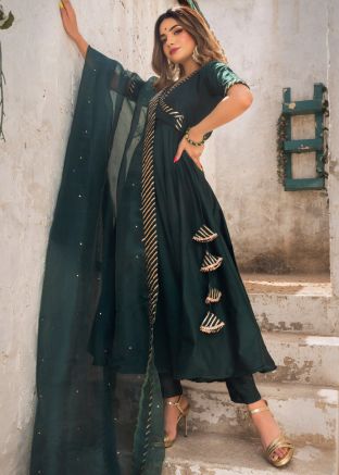GreenReadymade Angrkha Style Pant Suit