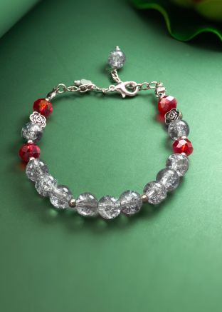 Grey Beads Bracelet