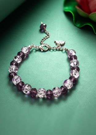 Purple Beads Bracelet