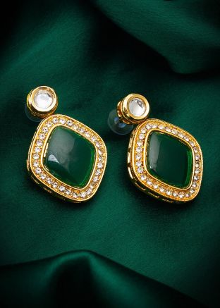 Green Stone Sudded Studs