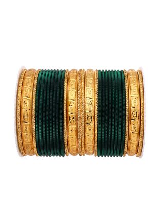 Multicolor Stone Studded Bangle Set