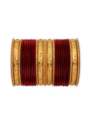 Multicolor Stone Studded Bangle Set