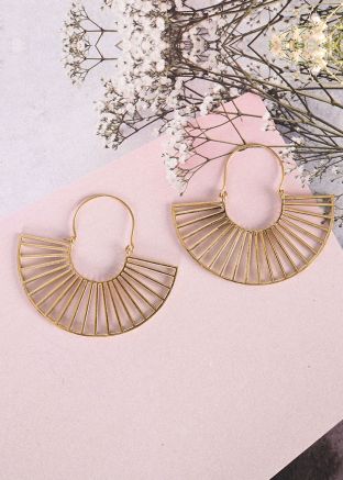 Golden Hoop Style Earrings