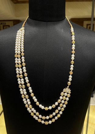 Golden Groom Kantha Mala In Multi Layered