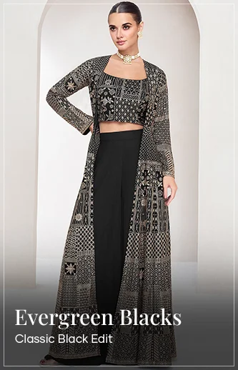 shop black indo western