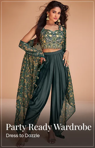 shop partywear indo western