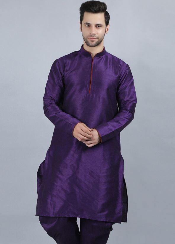 Readymade Purple Kurta For Men