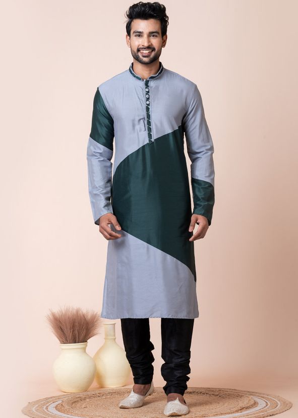 Multicolored Readymade Kurta With Pajama