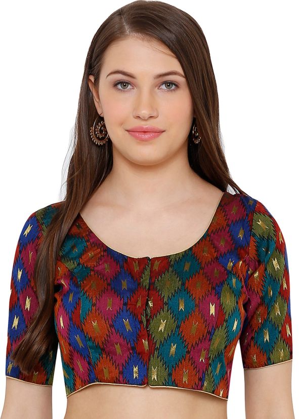 Multicolor Cotton Printed Readymade Blouse
