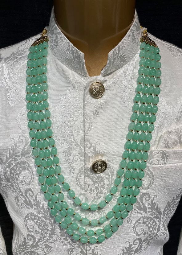 Green Alloy Based Multi Layered Kantha Mala