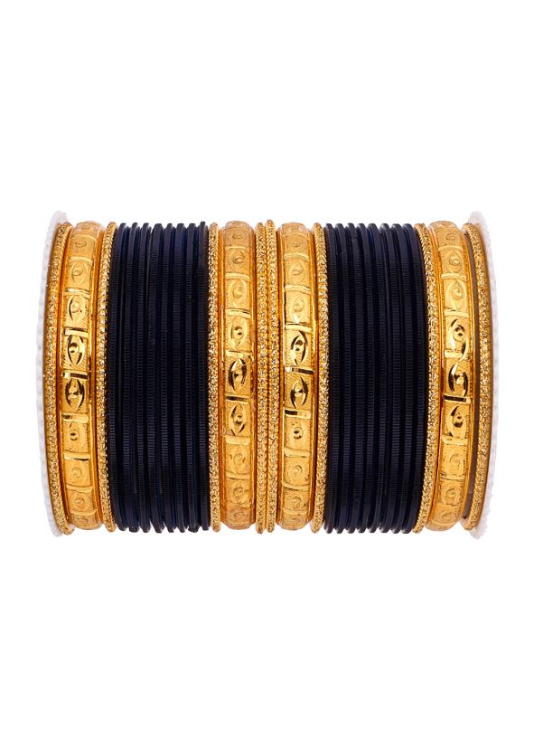 Multicolor Stone Studded Bangle Set