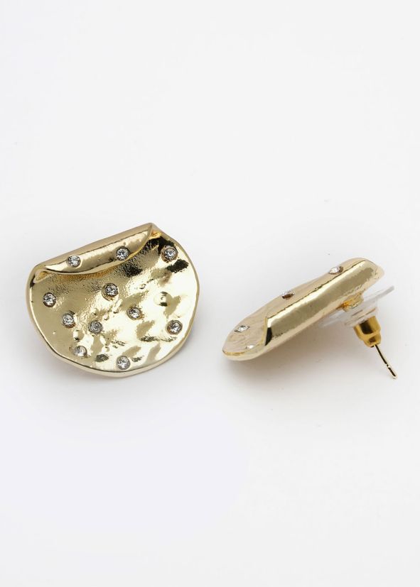Golden Stone Studded Studs