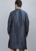 Blue Embroidered Readymade Kurta