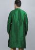 Green Embroidered Readymade Kurta