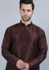 Readymade Brown Kurta For Men