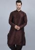 Readymade Brown Kurta For Men