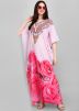 Pink Readymade Printed Kaftan