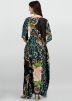 Black Readymade Printed Kaftan