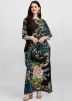 Black Readymade Printed Kaftan