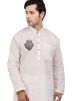 Off-White Embroidered Kurta Pajama