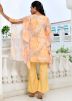 Yellow Readymade Georgette Kurta Set