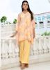 Yellow Readymade Georgette Kurta Set
