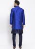Navy Blue Kurta Pajama & Jacket
