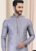 Grey Digital Printed Kurta Pajama