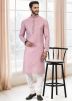 Pink Digital Printed Kurta Pajama