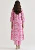 Pink Printed Rayon Kurta Set