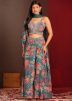Readymade Grey Digital Printed Top Bottom Set