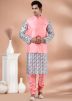 Multicolor Printed Kurta Pajama With Jacket