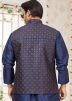 Blue Readymade Embroidered Men Jacket