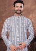Multicolor Readymade Printed Men Rayon Kurta 