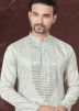 Grey Sequin Work Men Kurta Pajama