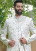 Off-White Mirror Work Sherwani Set