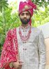 Off-White Embroidered Silk Sherwani Set