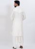 Off White Men Pathani Salwar Suit